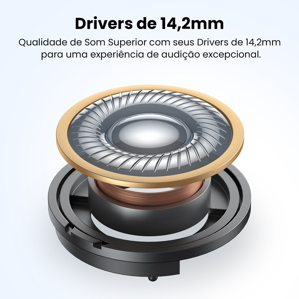 Tranya M20®Produto Original, Sem Taxas Alfandegárias, Frete Grátis, Certificado pela Anatel, Suporte para Modo Jogo Bluetooth 5.3 via APP, 4 microfones + Tecnologia cVc™ 8.0