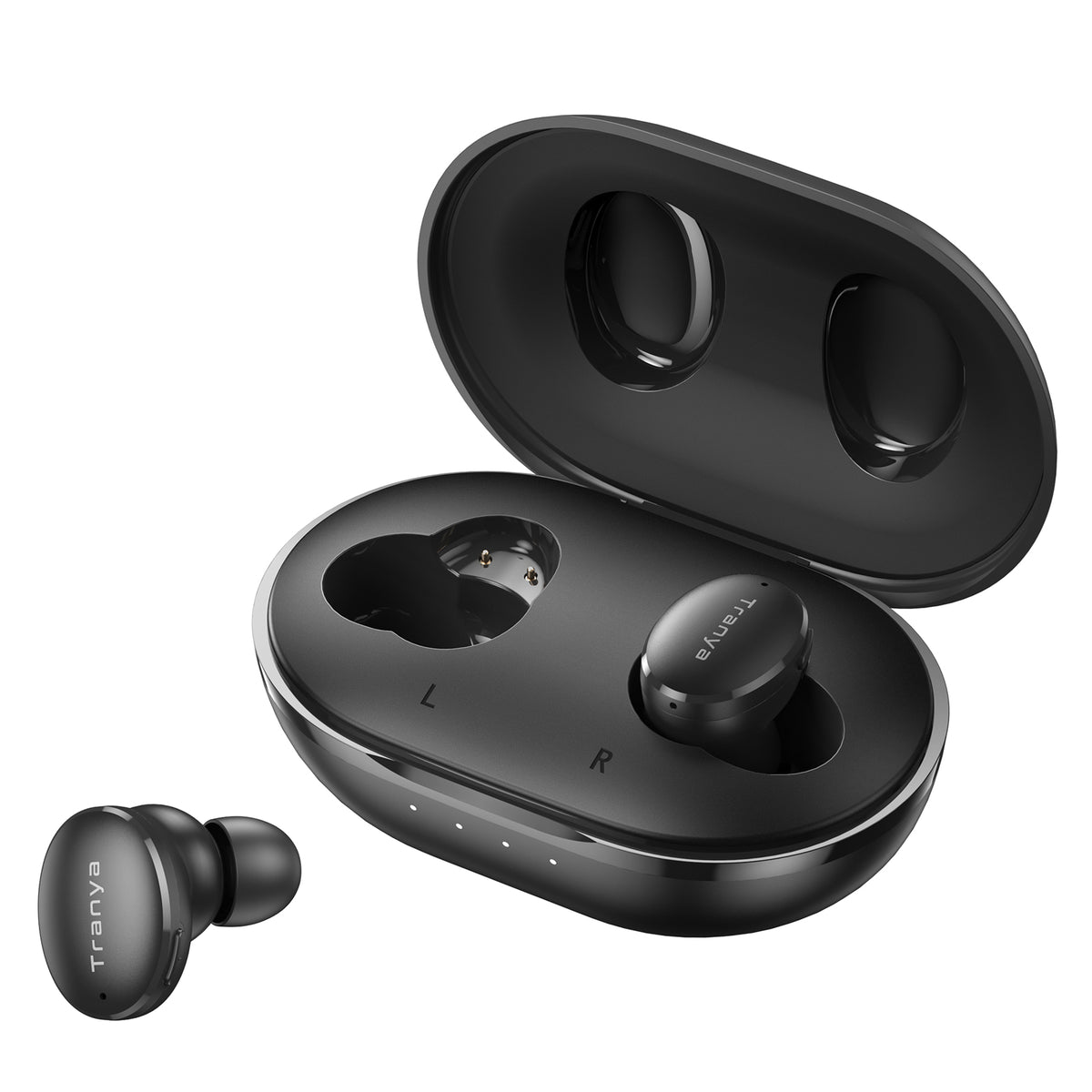 Tranya M20®Produto Original, Sem Taxas Alfandegárias, Frete Grátis, Certificado pela Anatel, Suporte para Modo Jogo Bluetooth 5.3 via APP, 4 microfones + Tecnologia cVc™ 8.0