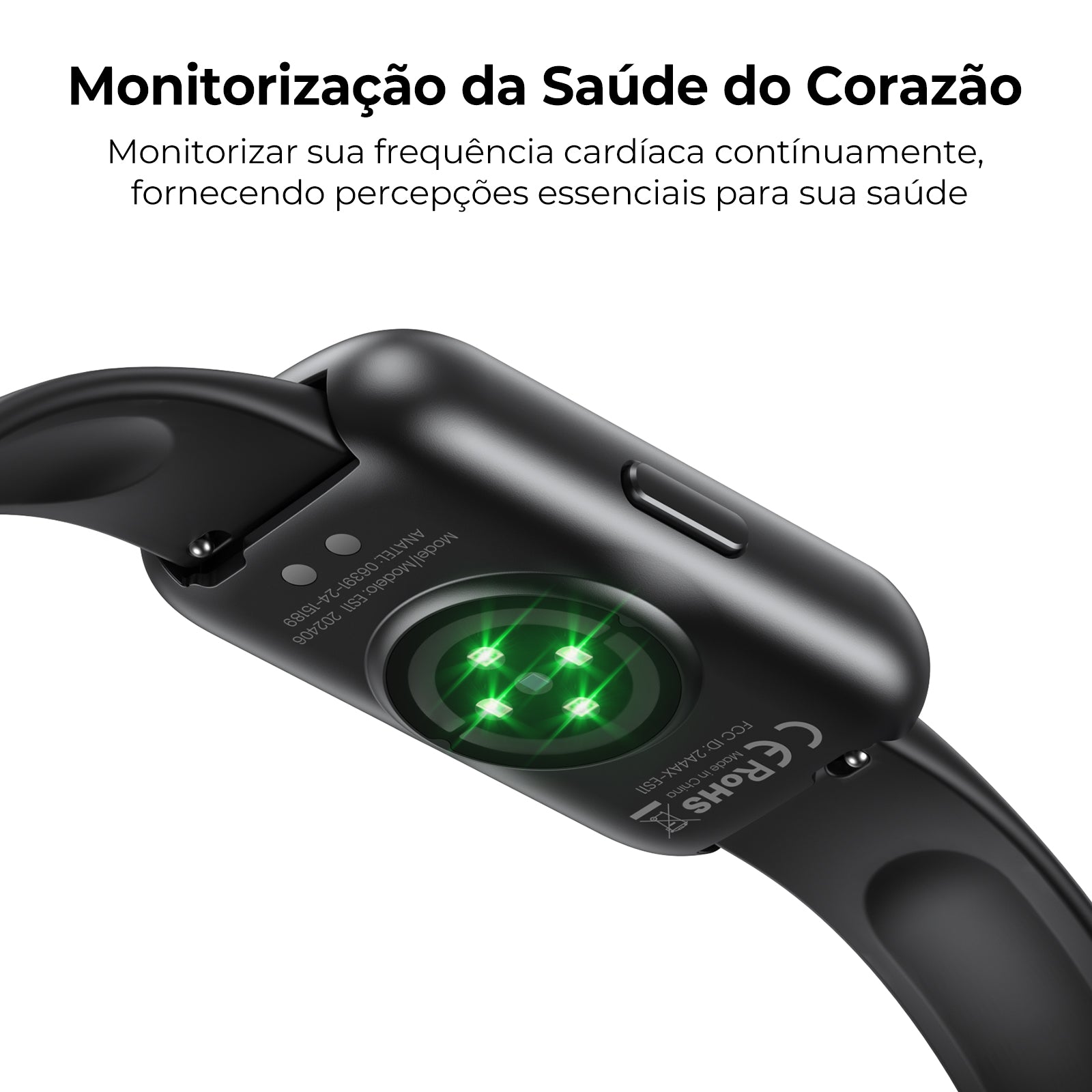 Tranya ES11 Smart Band® Fitness Tracker, Rastreio Do Sono, 24 Modos Desportivos, Monitor Cardíaco E Oxigénio No Sangue