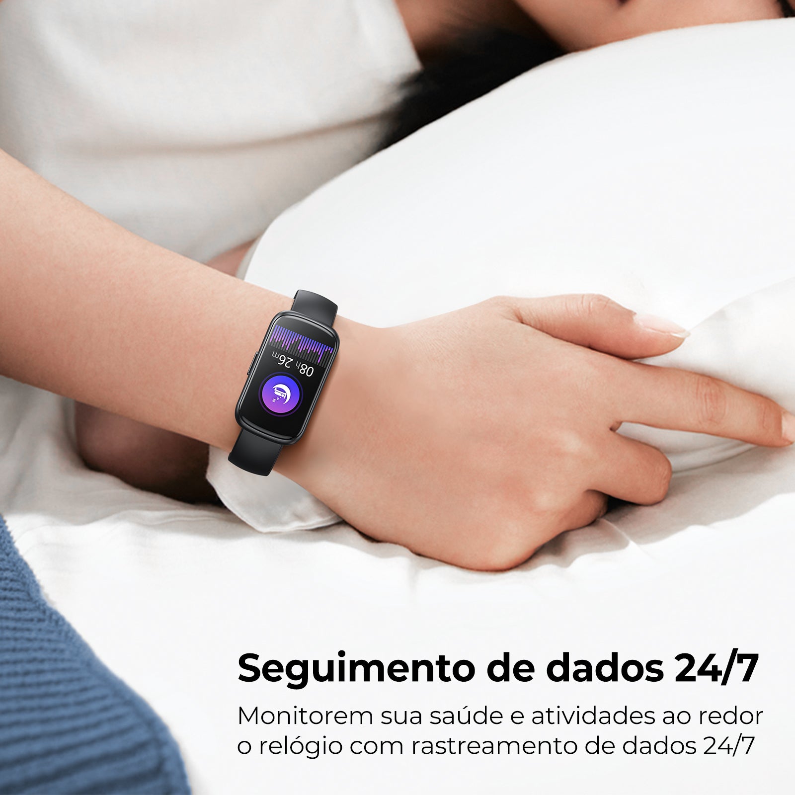 Tranya ES11 Smart Band® Fitness Tracker, Rastreio Do Sono, 24 Modos Desportivos, Monitor Cardíaco E Oxigénio No Sangue